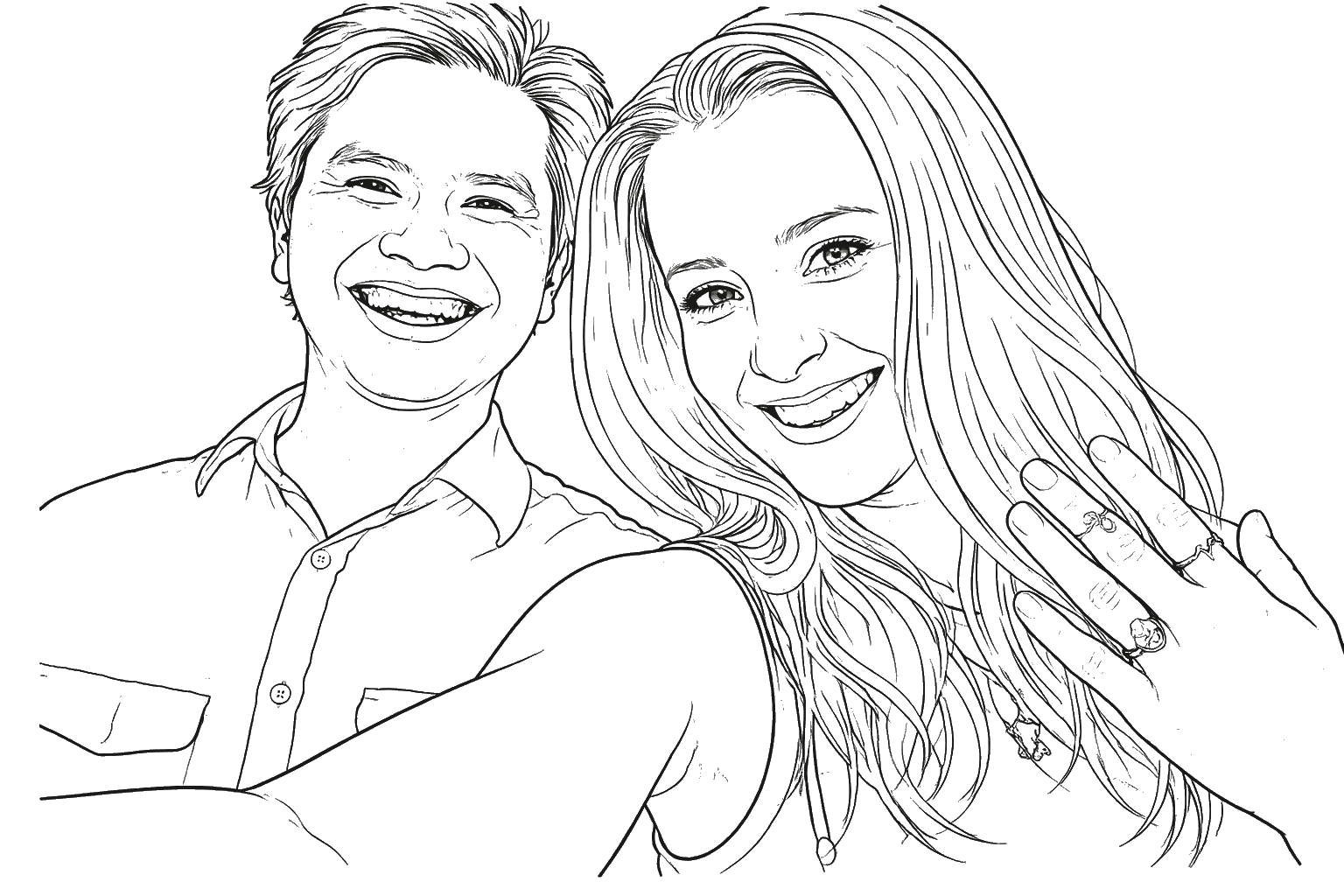 Carolin und Agus im Studio 76, Yogyakarta 2018